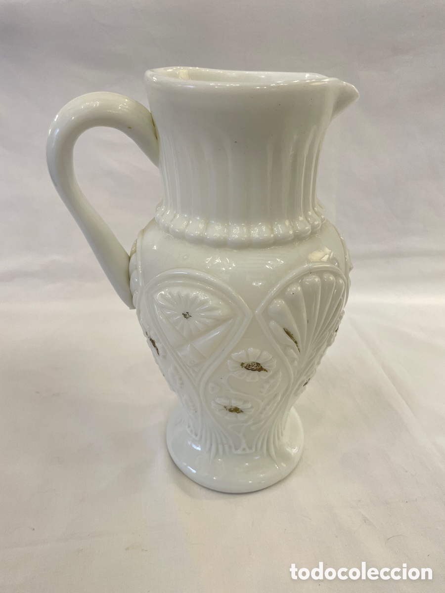 Vintage: Jarra de opalina del S. XIX. 25 cm - Foto 2