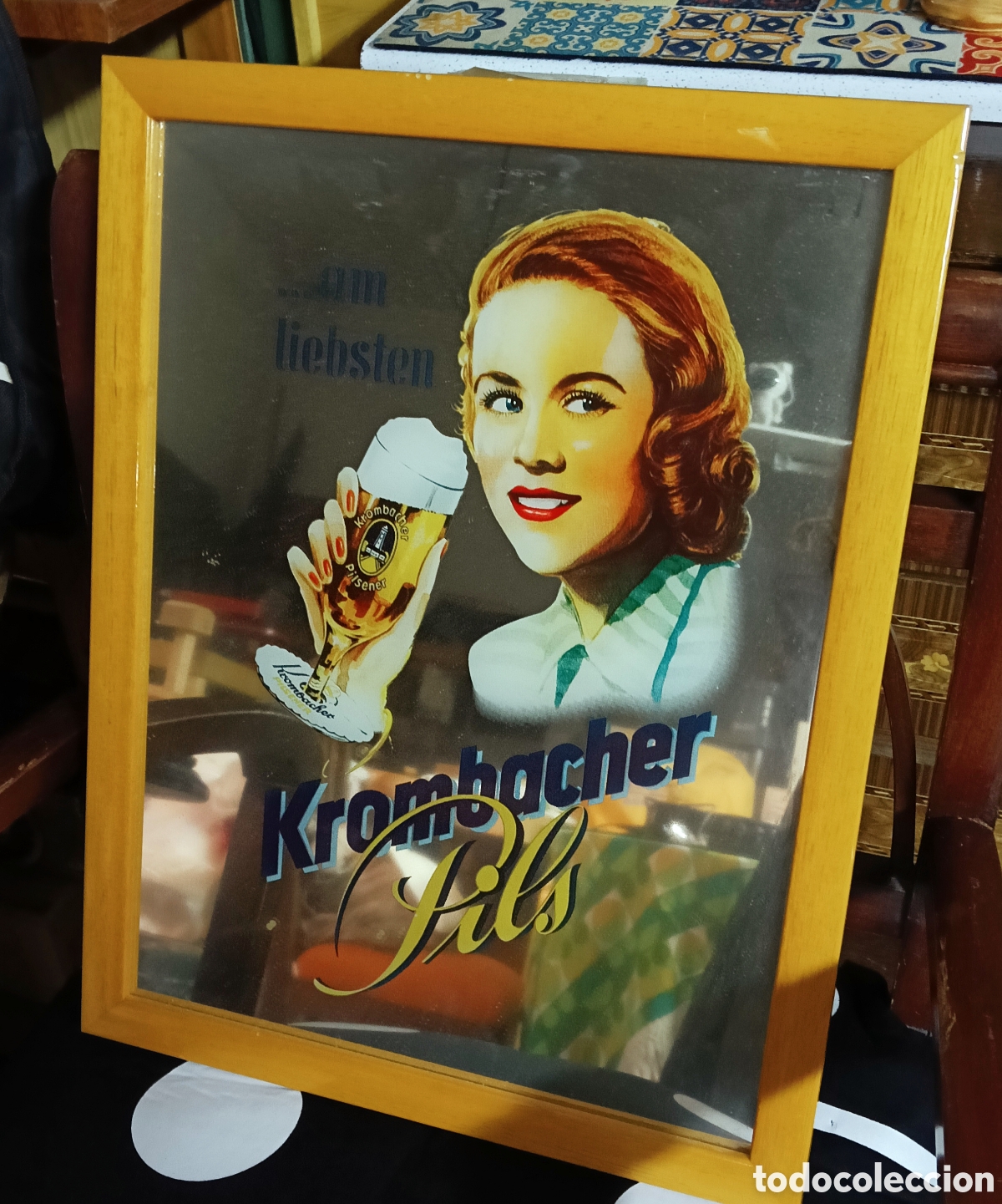 Vintage: Cuadro vintage krombacher - Foto 3