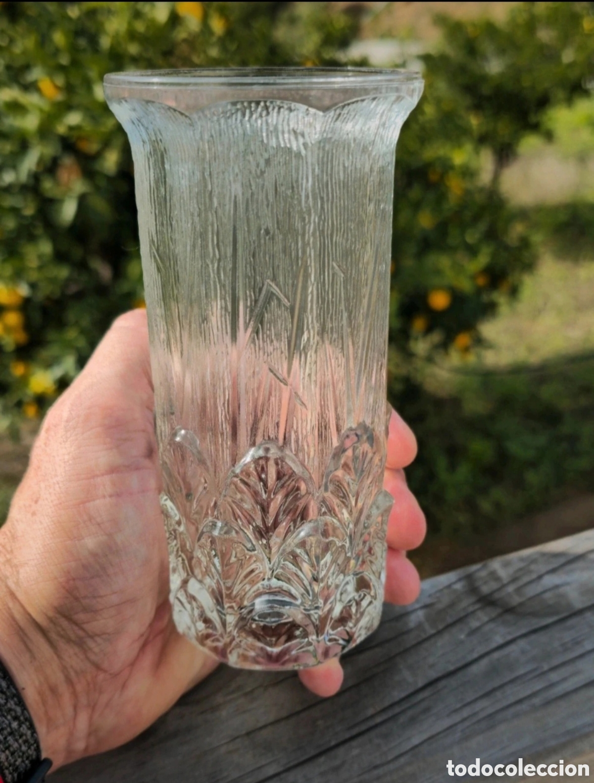 Vintage: Jarron de cristal tallado - Foto 2