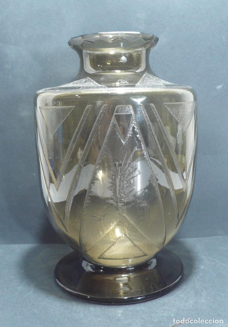 Vintage: BONITO JARRON DE CRISTAL - Foto 1