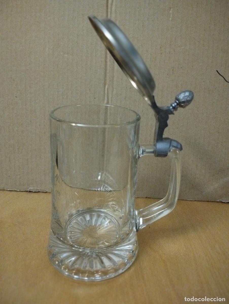 Vintage: JARRA DE CRISTAL CON TAPA - Foto 2