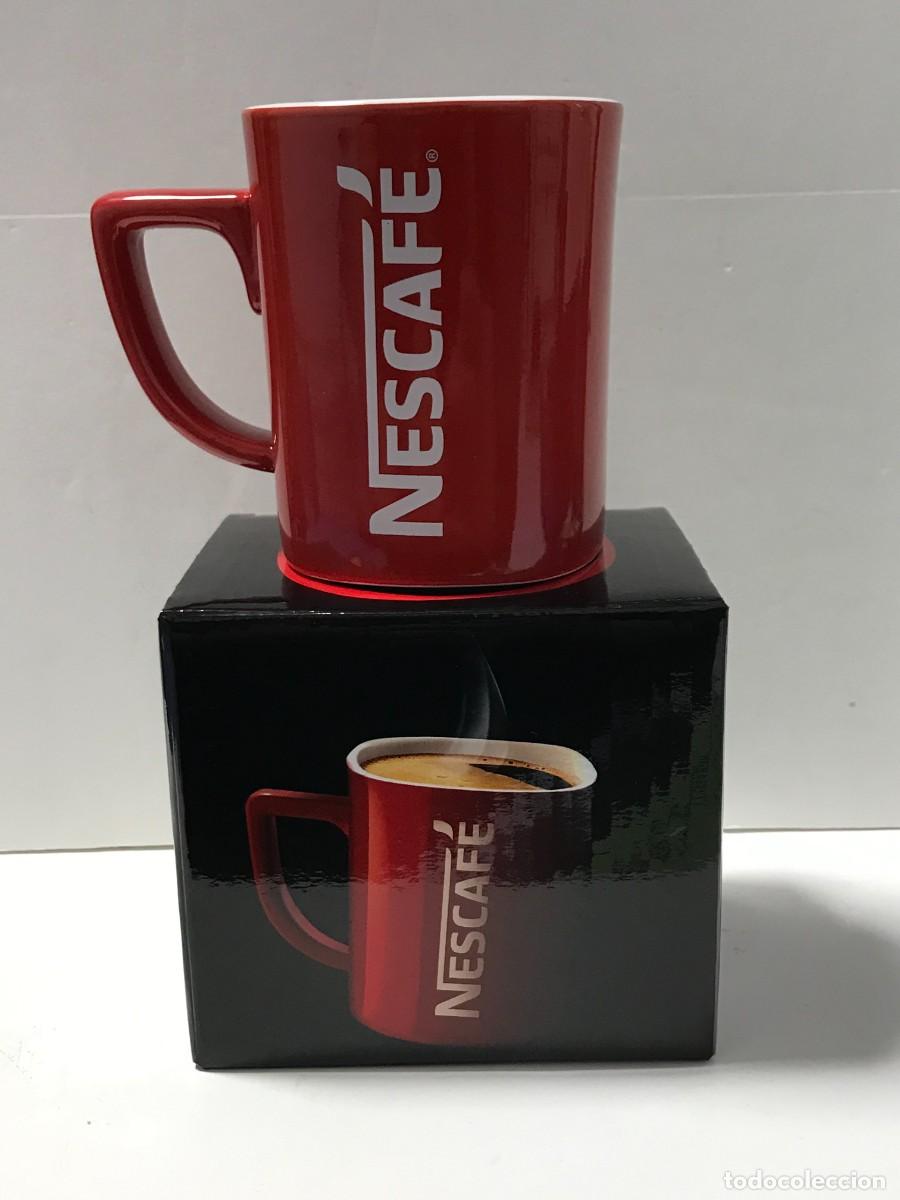 Vintage: TAZA ROJA NESCAFE - TAZAS (6)