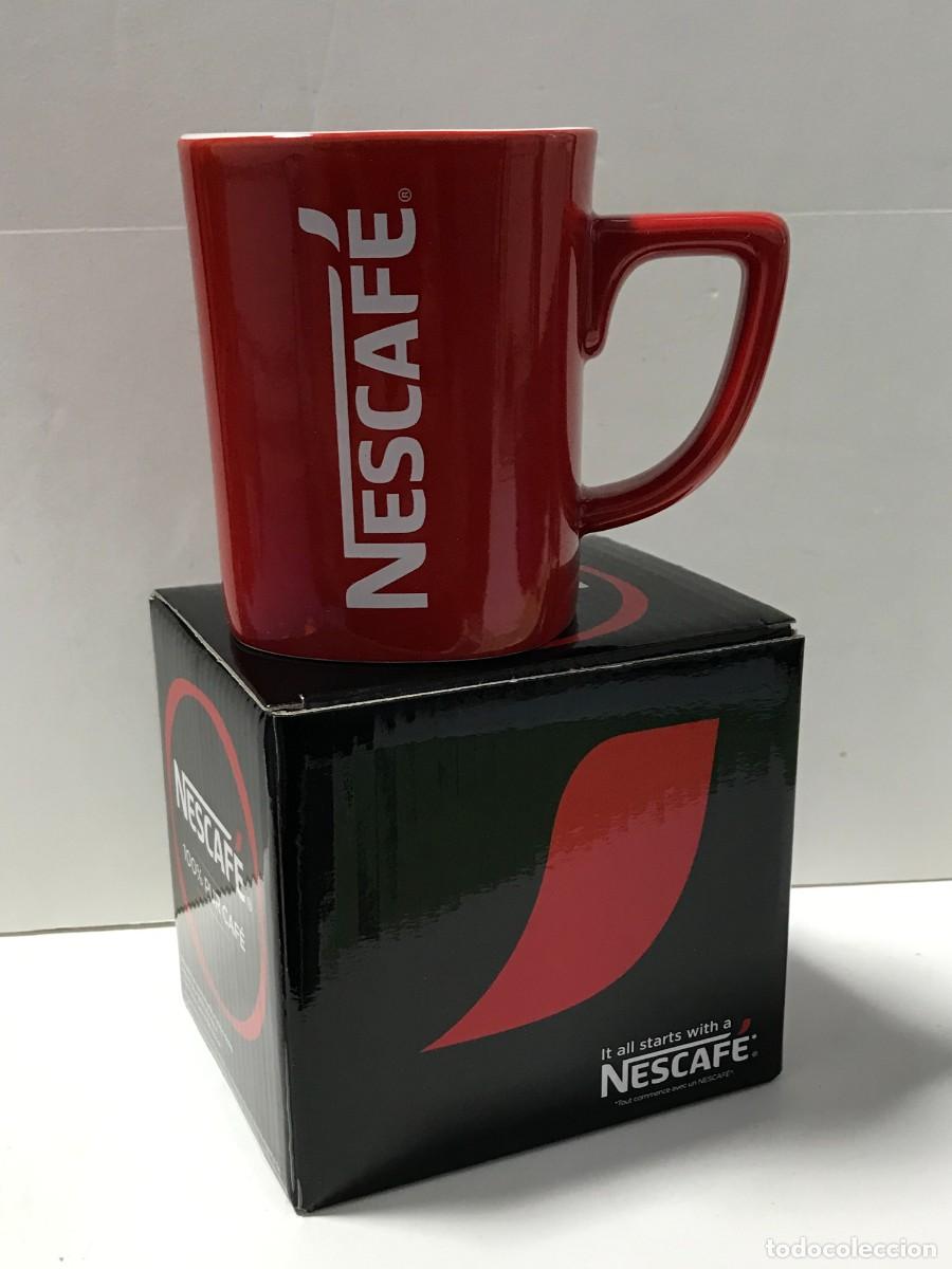 Vintage: TAZA ROJA NESCAFE - TAZAS (3)