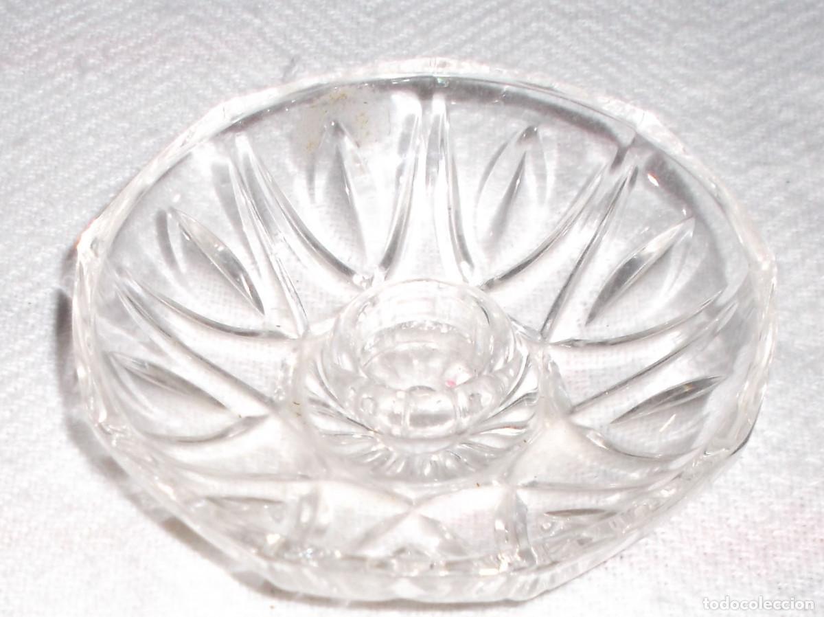 Vintage: portavelas de cristal - Foto 1