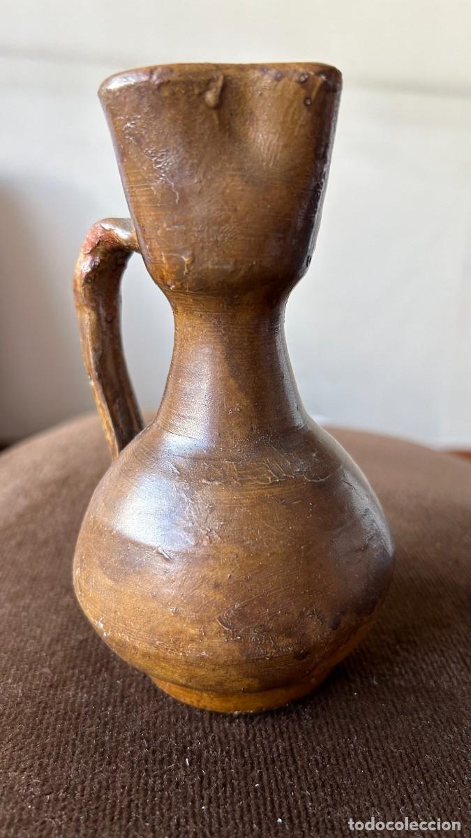 Vintage: Jarra de barro cocido marr&oacute;n - Foto 4
