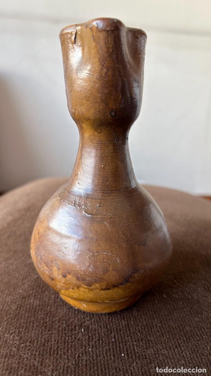 Vintage: Jarra de barro cocido marr&oacute;n - Foto 5