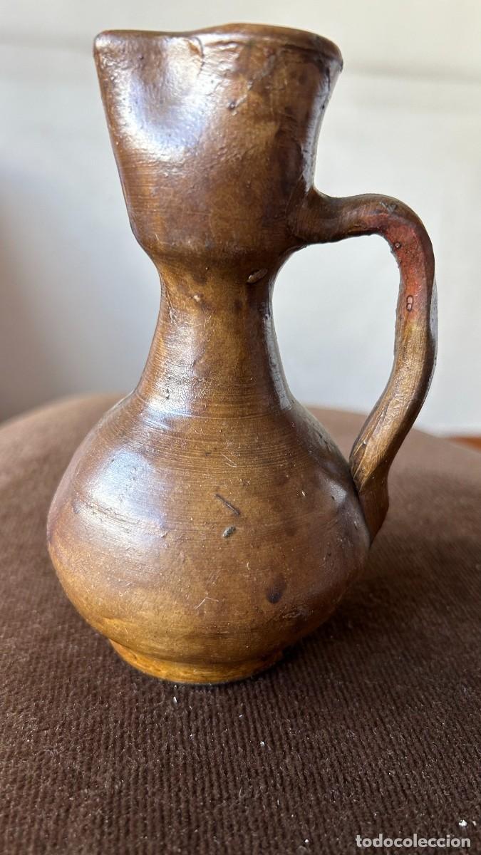 Vintage: Jarra de barro cocido marr&oacute;n - Foto 7