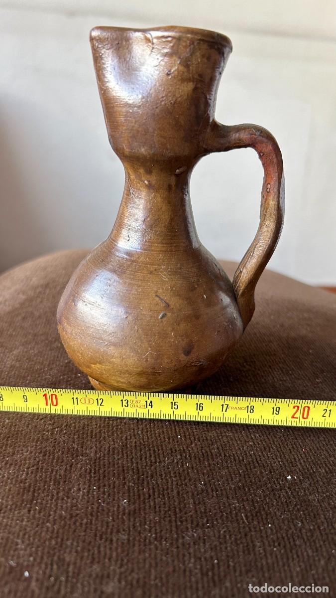 Vintage: Jarra de barro cocido marr&oacute;n - Foto 8