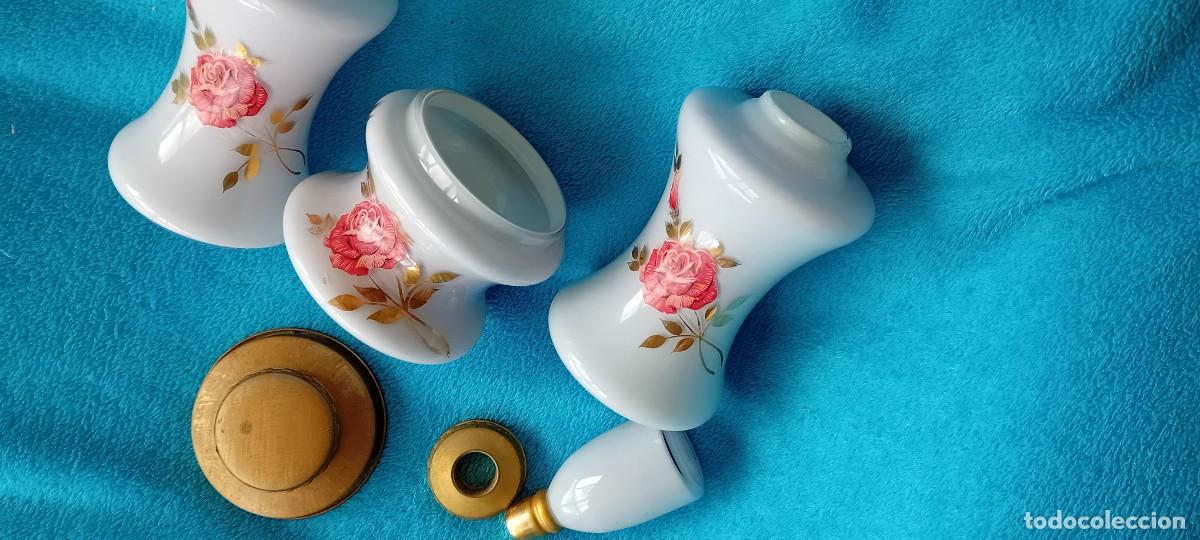 Vintage: JUEGO DE TOCADOR CRISTAL OPALINA - Foto 2