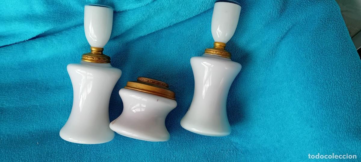 Vintage: JUEGO DE TOCADOR CRISTAL OPALINA - Foto 3