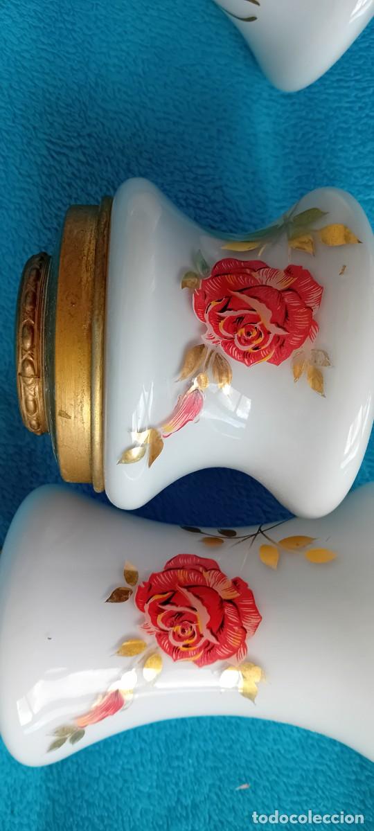 Vintage: JUEGO DE TOCADOR CRISTAL OPALINA - Foto 4