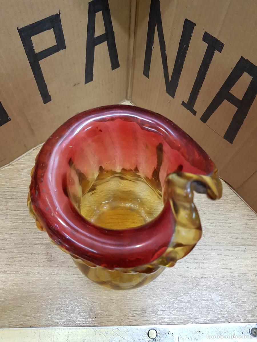 Vintage: ANTIGUO FLORERO DE CRISTAL - Foto 4