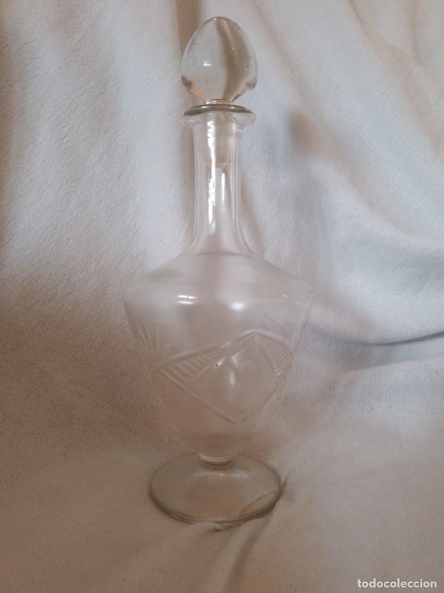 Vintage: LICORERA DE CRISTAL CON RELIEVES - Foto 1