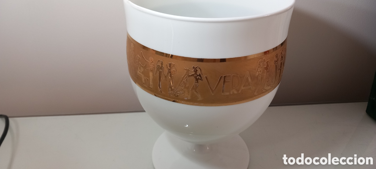 Vintage: Copa opalina con motivos egipcios - Foto 2