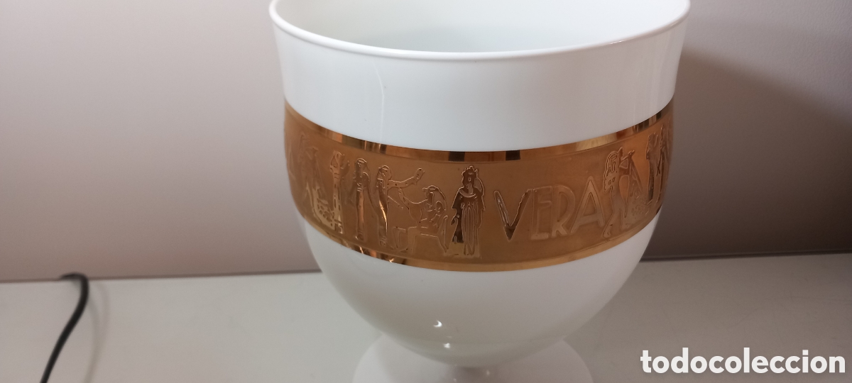 Vintage: Copa opalina con motivos egipcios - Foto 4