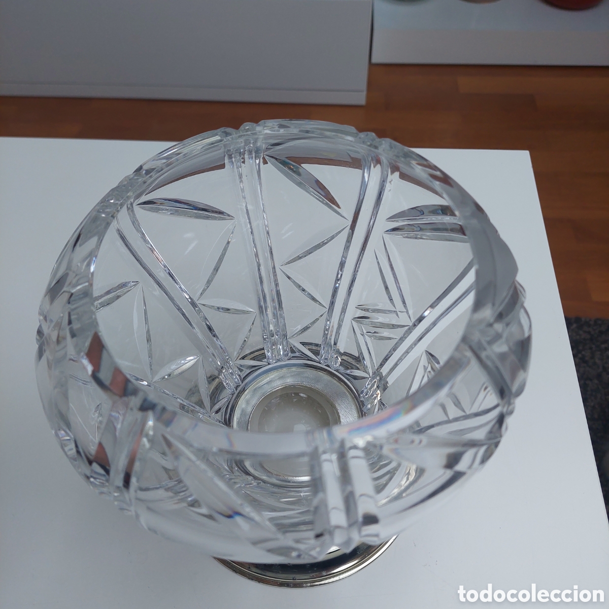 Vintage: Tarro de cristal tallado - Foto 2