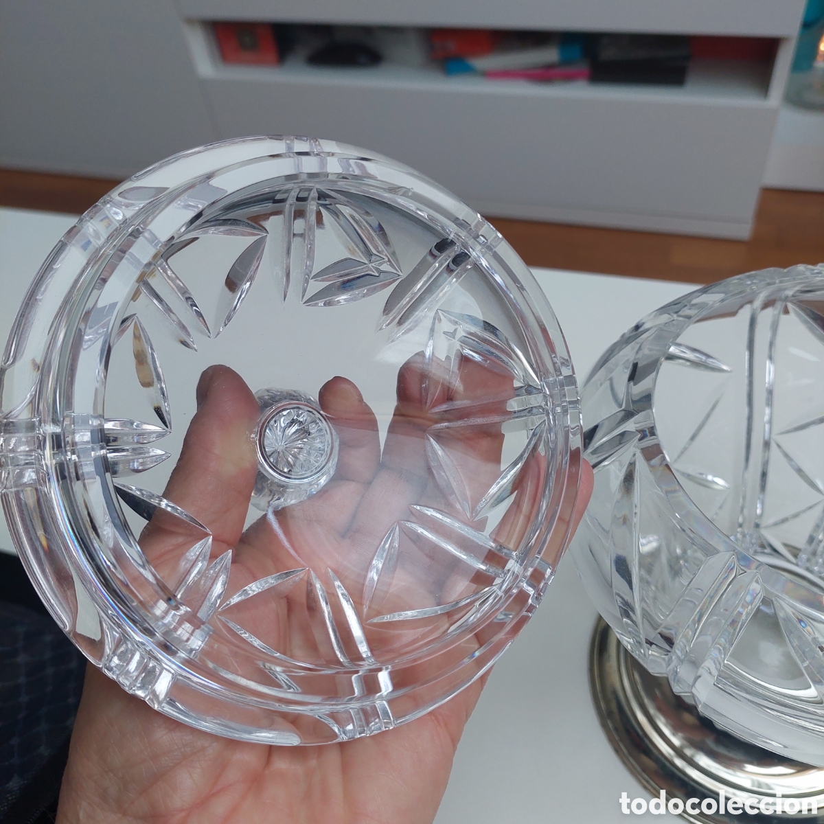 Vintage: Tarro de cristal tallado - Foto 3