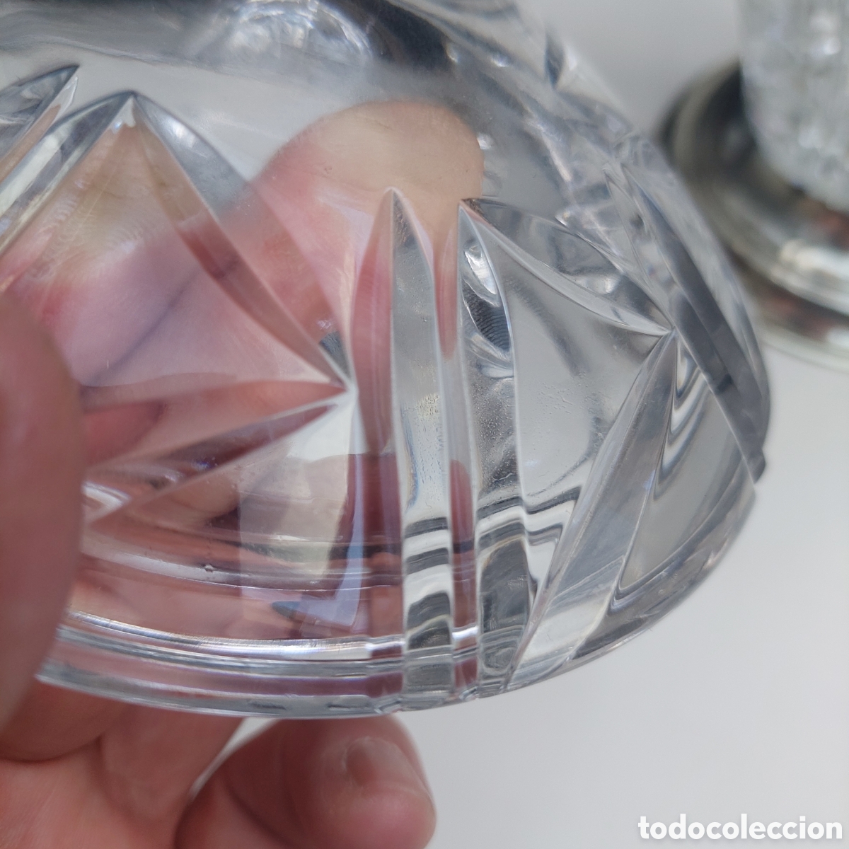 Vintage: Tarro de cristal tallado - Foto 5