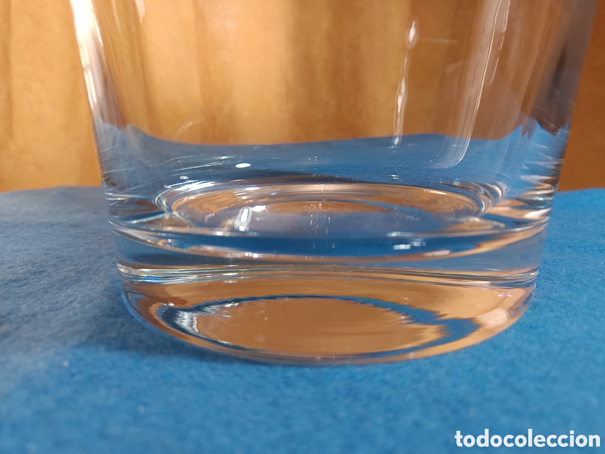 Vintage: Vaso florero de cristal de gran dimensi&oacute;n. - Foto 2