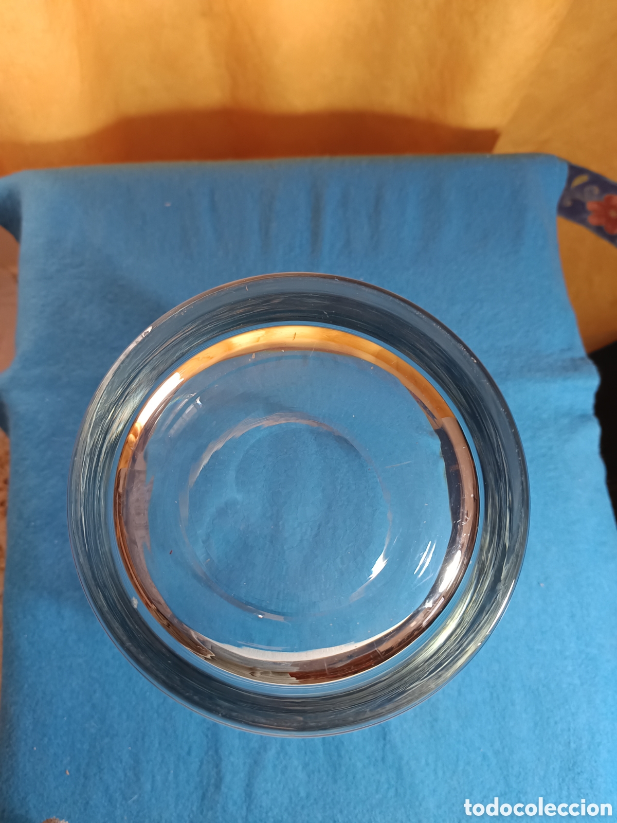 Vintage: Vaso florero de cristal de gran dimensi&oacute;n. - Foto 6
