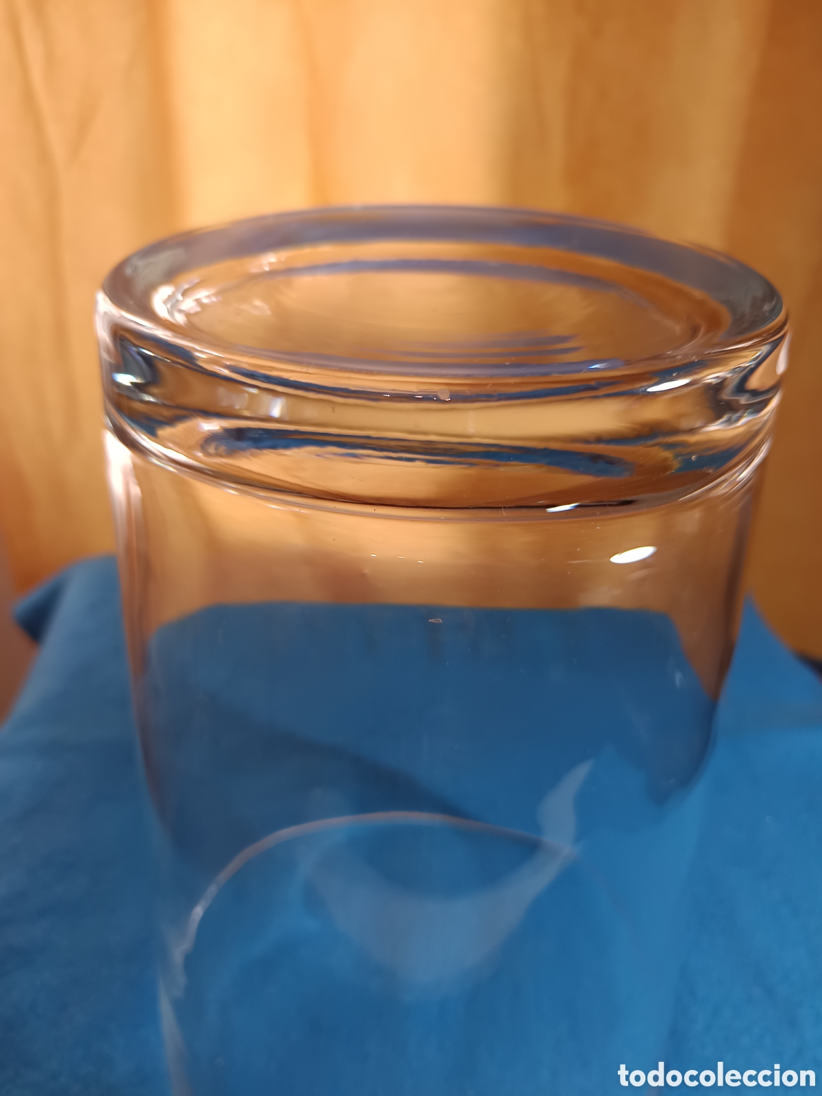 Vintage: Vaso florero de cristal de gran dimensi&oacute;n. - Foto 7