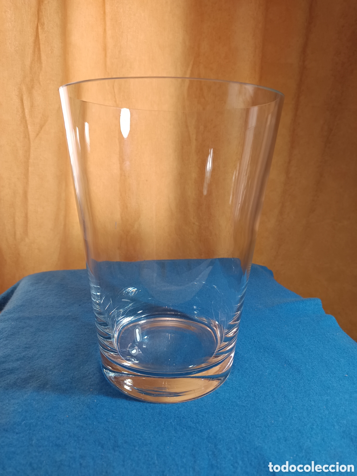 Vintage: Vaso florero de cristal de gran dimensi&oacute;n. - Foto 1