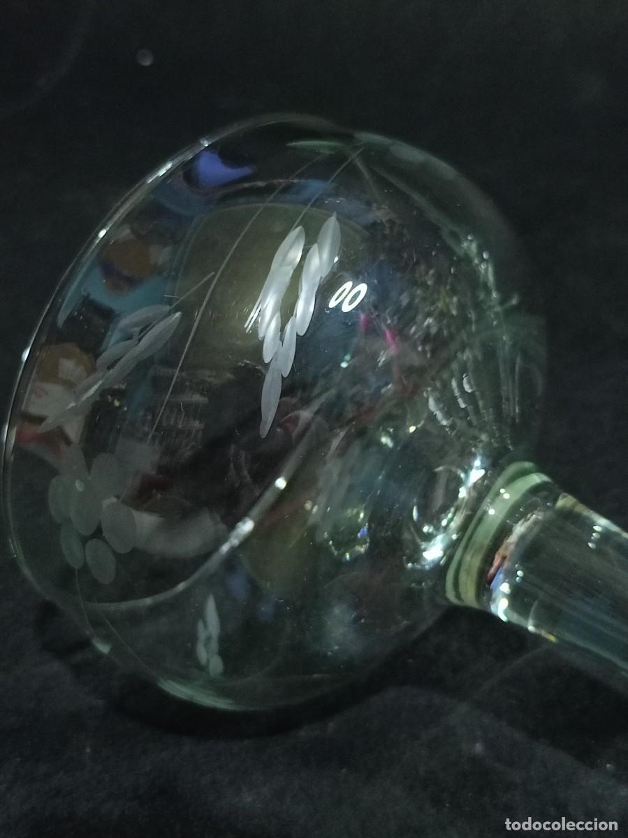 Vintage: copas de champagne grabadas