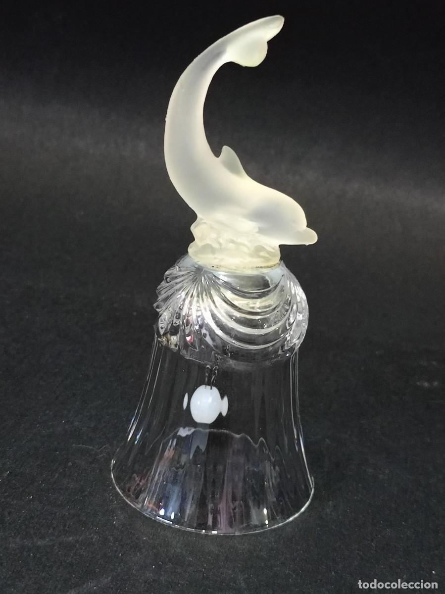 Vintage: campana de cristal DELFIN