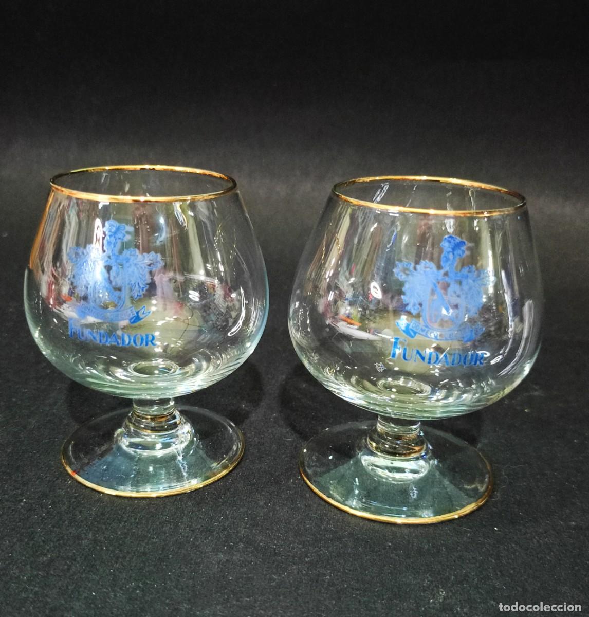 Vintage: pareja de copas de ca&ntilde;ac
