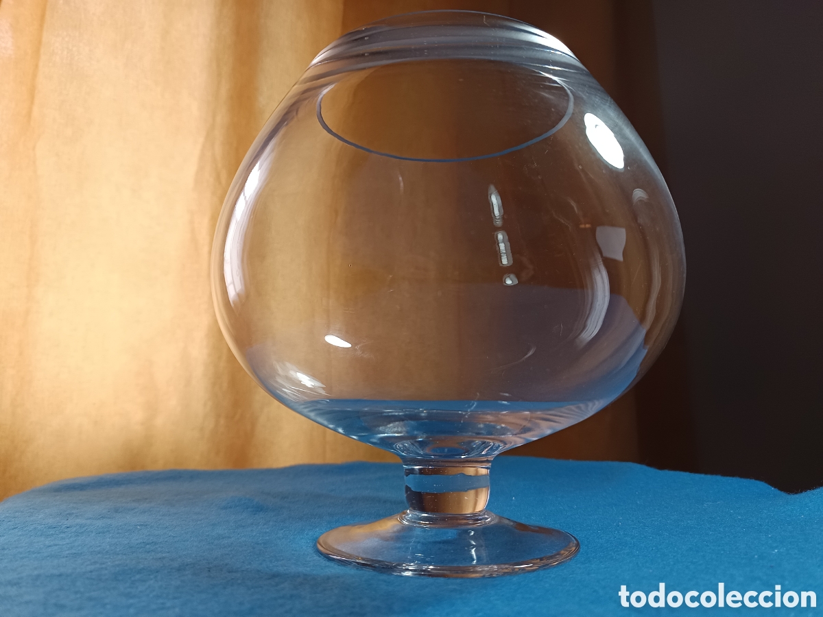Vintage: gran copa de co&ntilde;ac o centro en cristal trasparente. - Foto 2