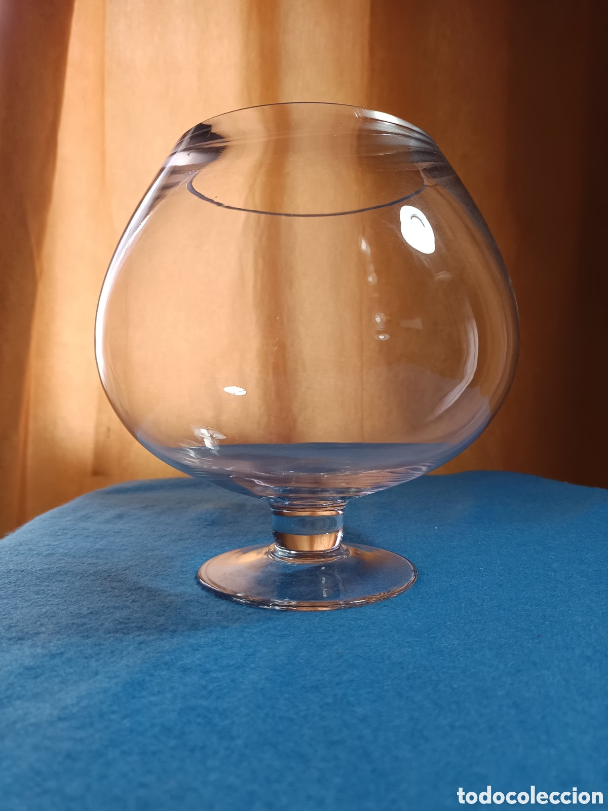 Vintage: gran copa de co&ntilde;ac o centro en cristal trasparente. - Foto 4