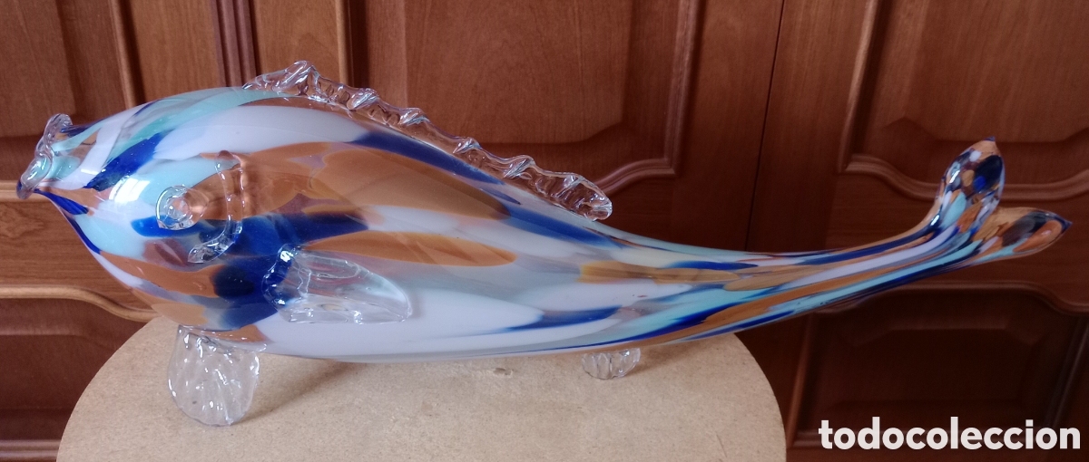 Vintage: Pez de cristal de Murano - Foto 3