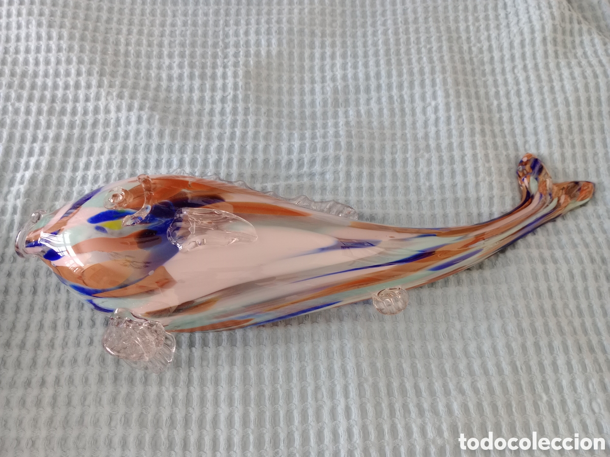 Vintage: Pez de cristal de Murano - Foto 1
