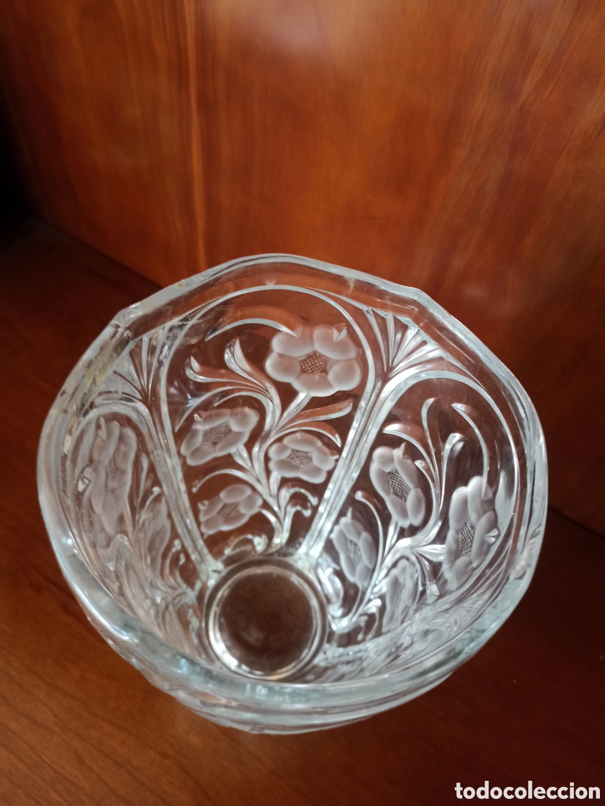 Vintage: Centro de Mesa de Cristal Tallado - Foto 3