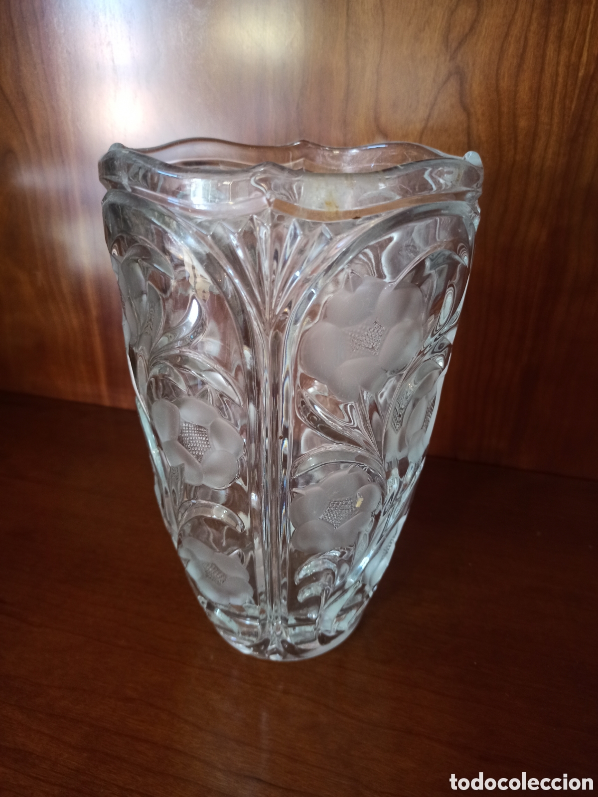 Vintage: Centro de Mesa de Cristal Tallado - Foto 1