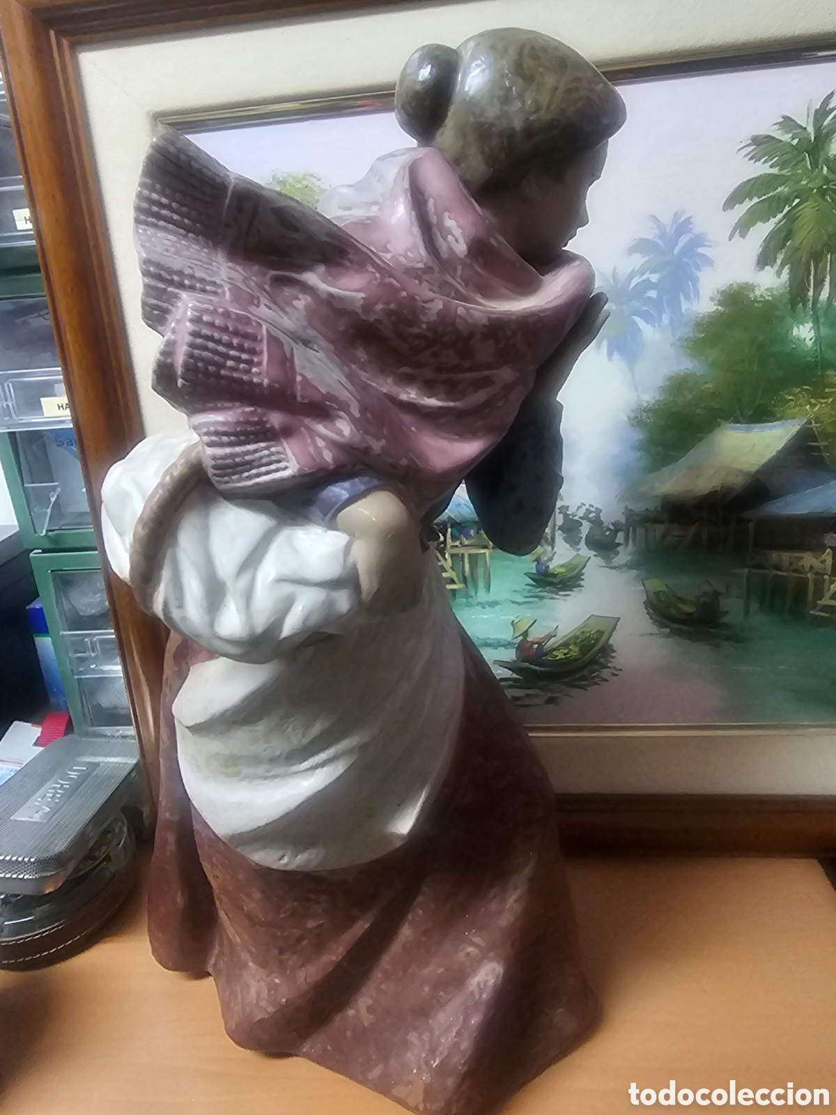 Vintage: Figura de mujer de lladro - Foto 2