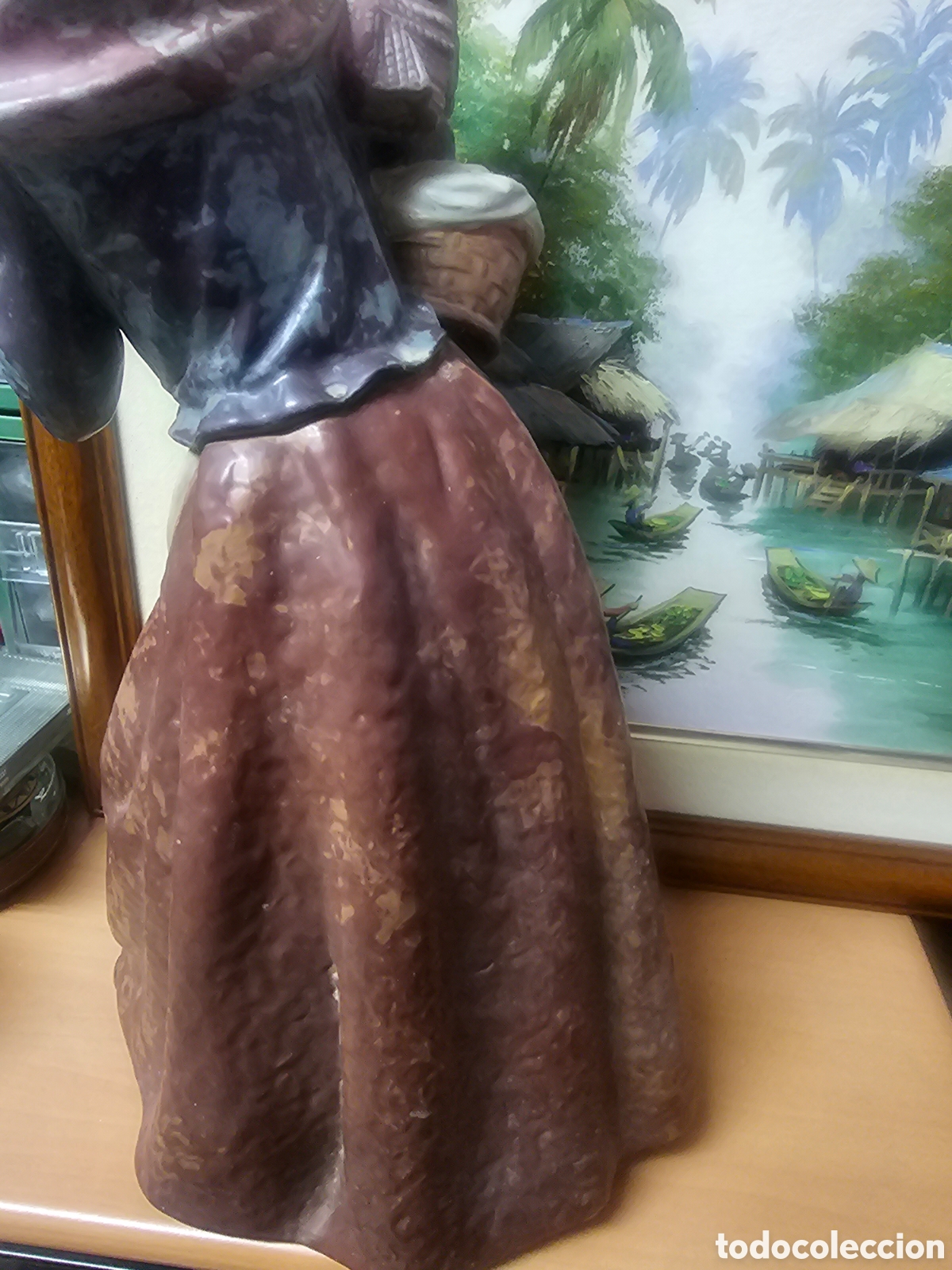 Vintage: Figura de mujer de lladro - Foto 4