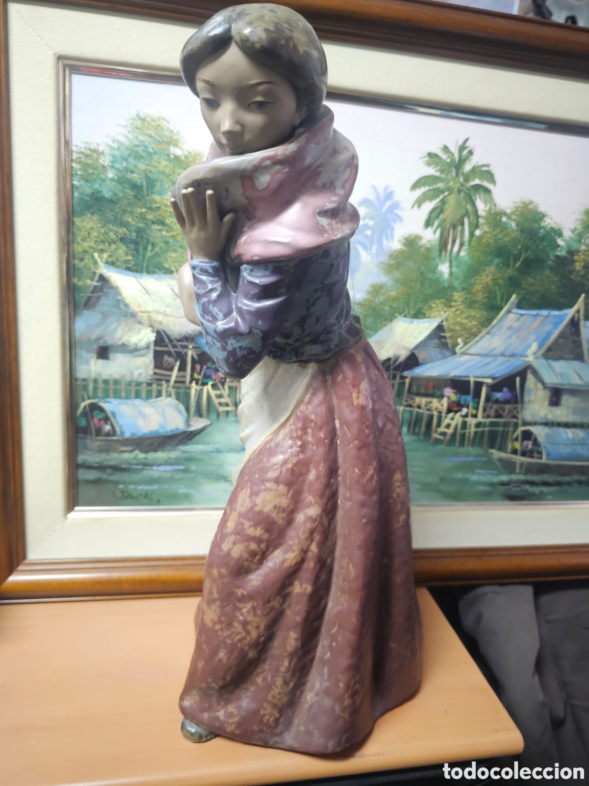Vintage: Figura de mujer de lladro - Foto 1