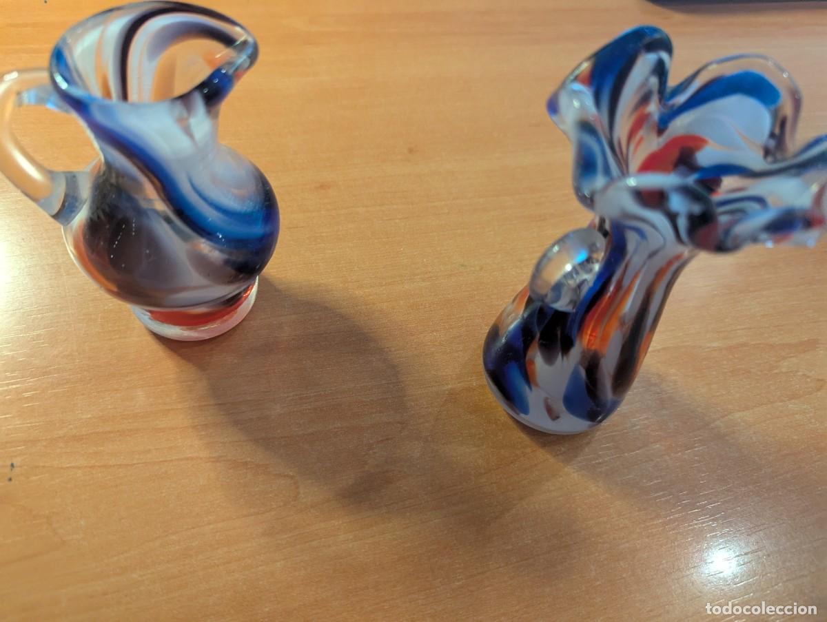 Vintage: Jarritas de vidrio multicolor estilo Murano - Foto 6