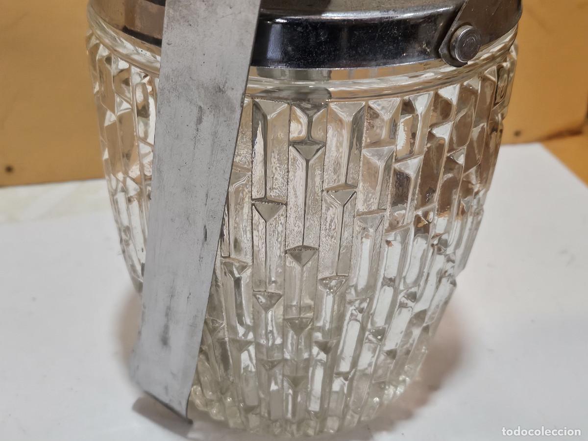 Vintage: cubitera de cristal labrado - Foto 2