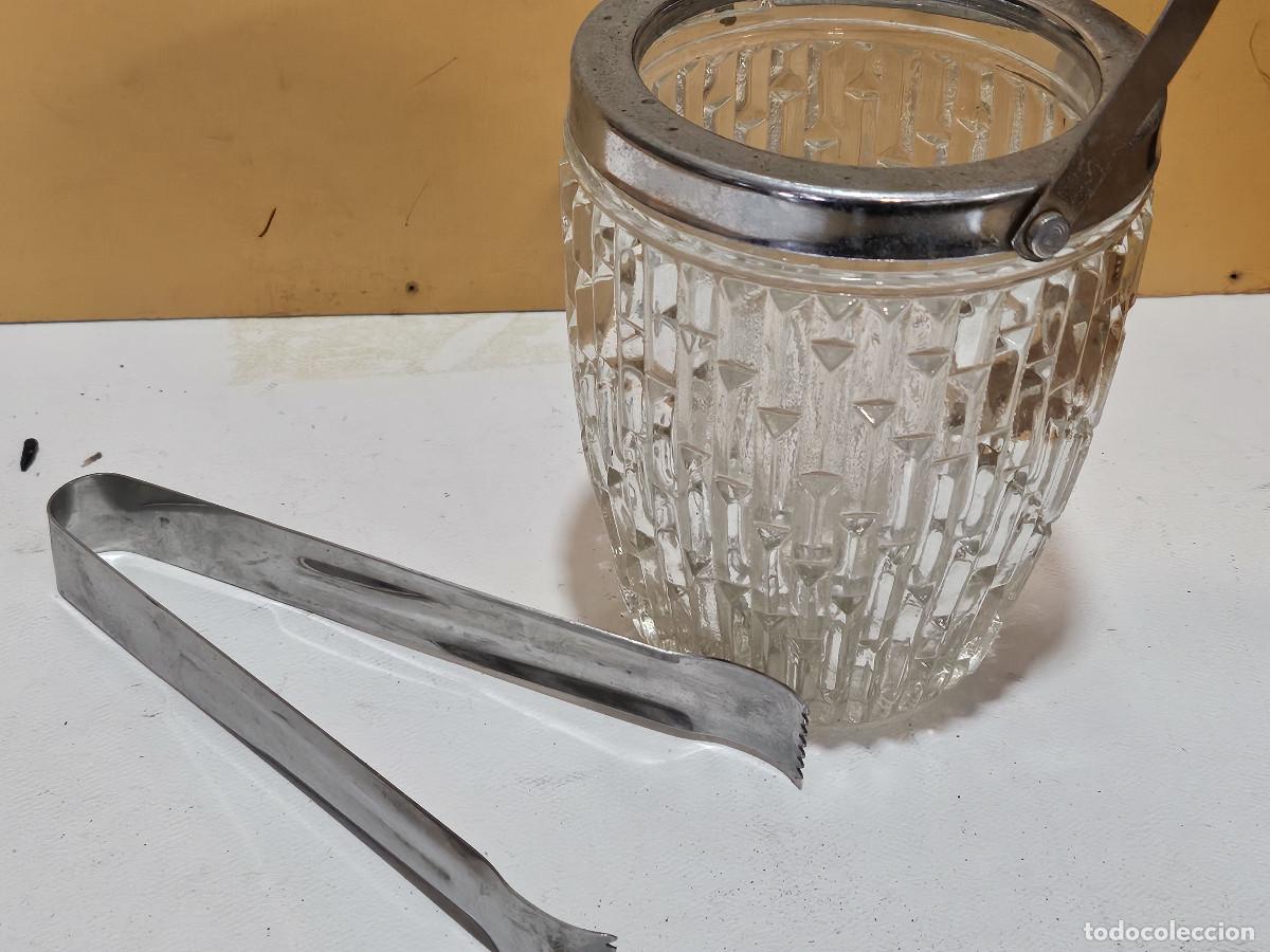 Vintage: cubitera de cristal labrado - Foto 3