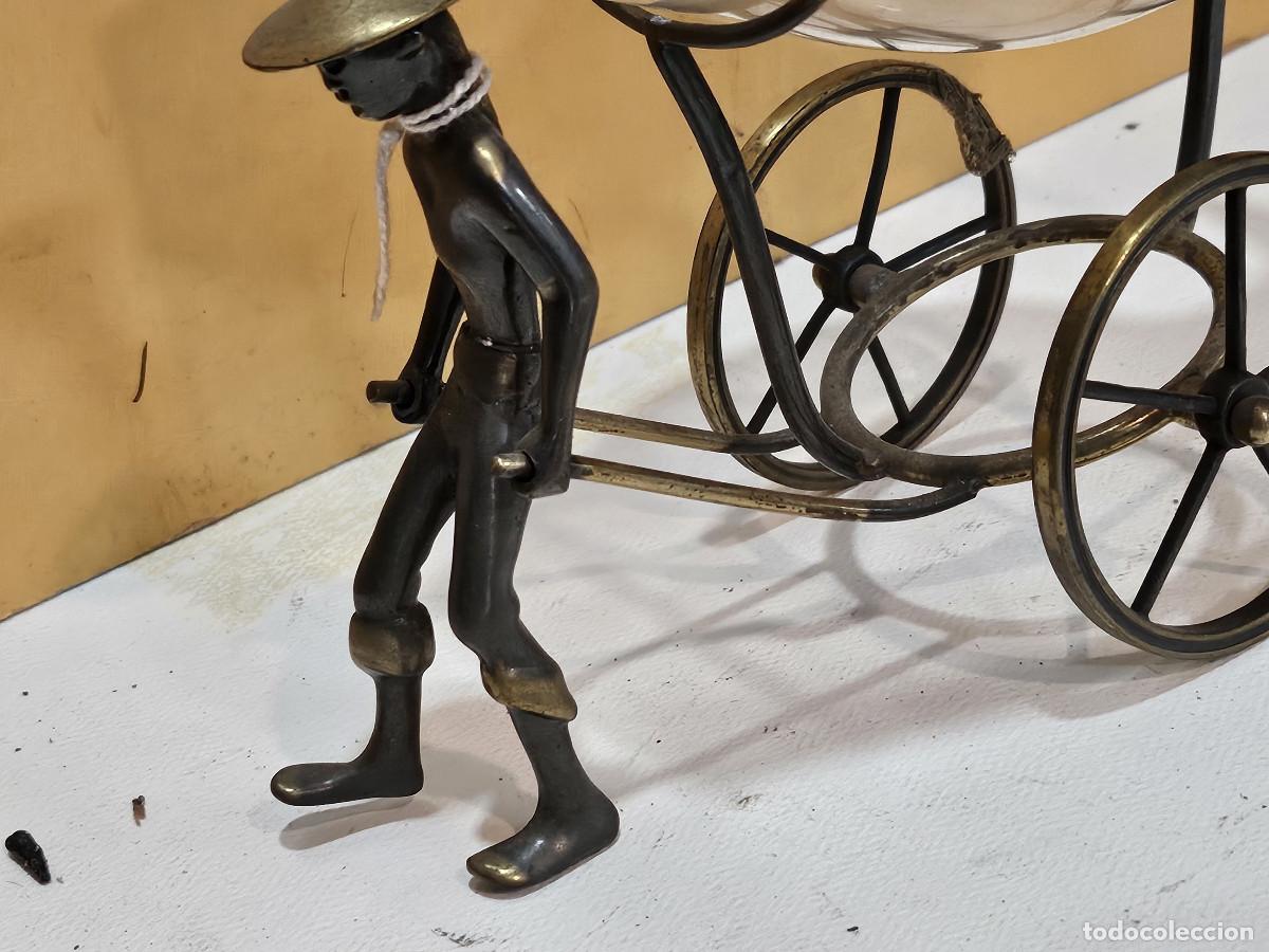 Vintage: carro de metal con copa - Foto 2