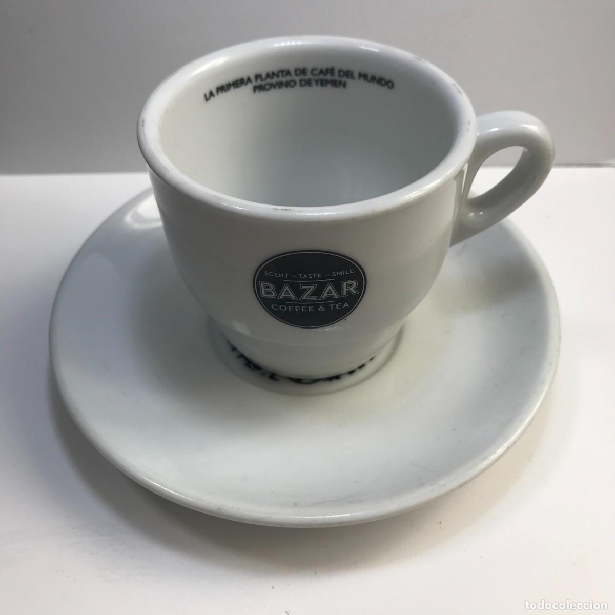 Vintage: TAZA Y PLATO BAZAR COFFE Y TE - TAZAS (2)