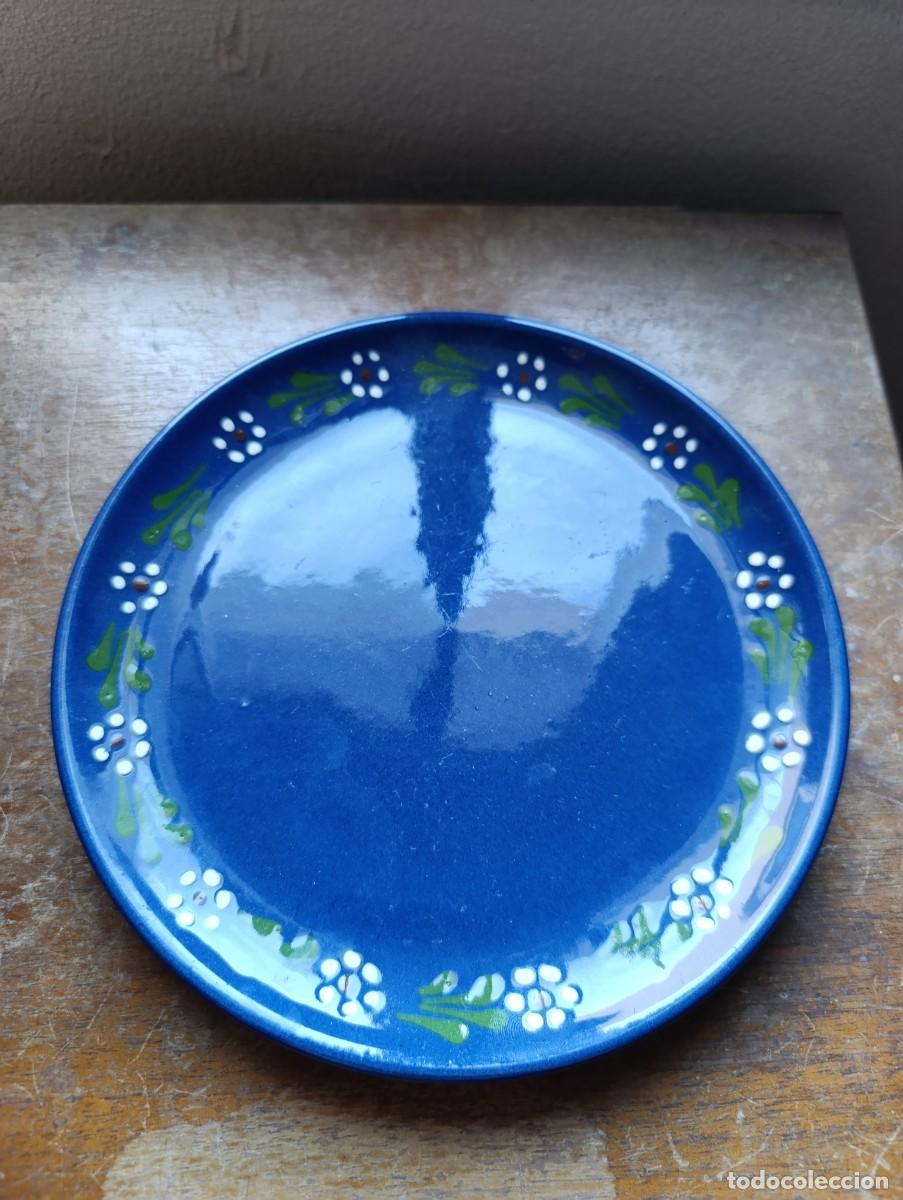 Vintage: Plato de postre de ceramica - Foto 1