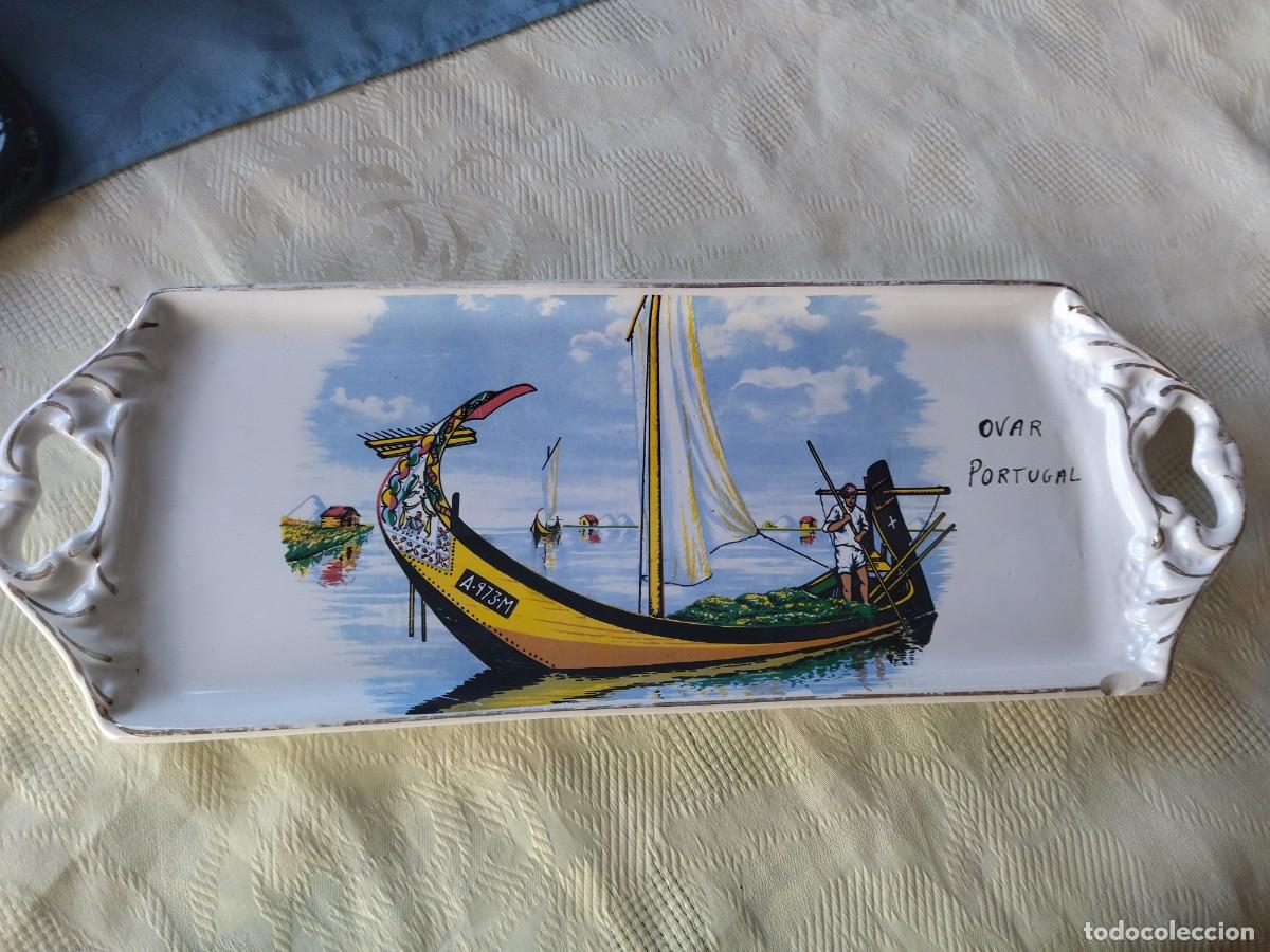 Vintage: Bandeja de cer&aacute;mica , rectangular, Ovar Portugal. - Foto 1
