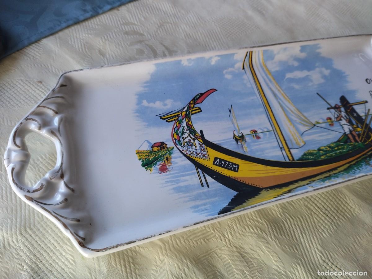 Vintage: Bandeja de cer&aacute;mica , rectangular, Ovar Portugal. - Foto 3