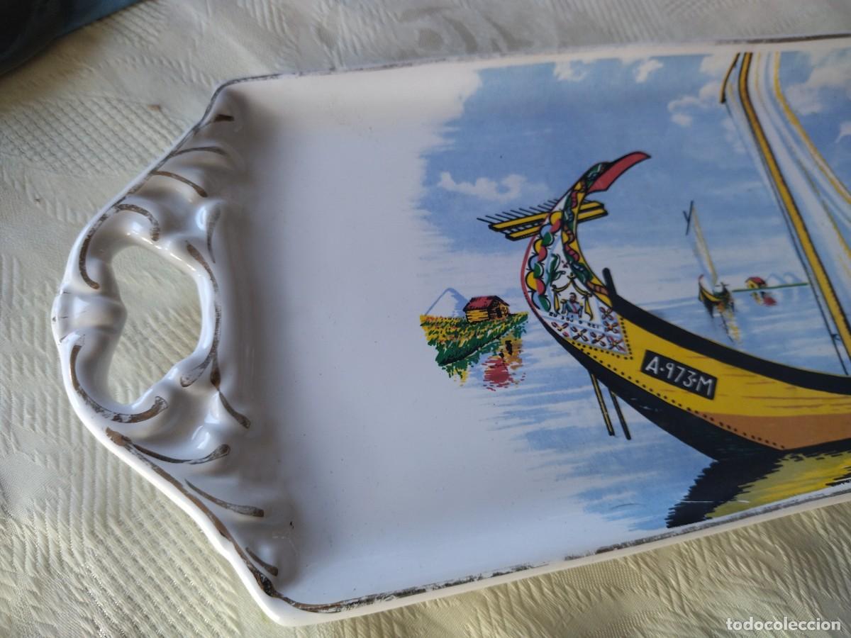 Vintage: Bandeja de cer&aacute;mica , rectangular, Ovar Portugal. - Foto 8