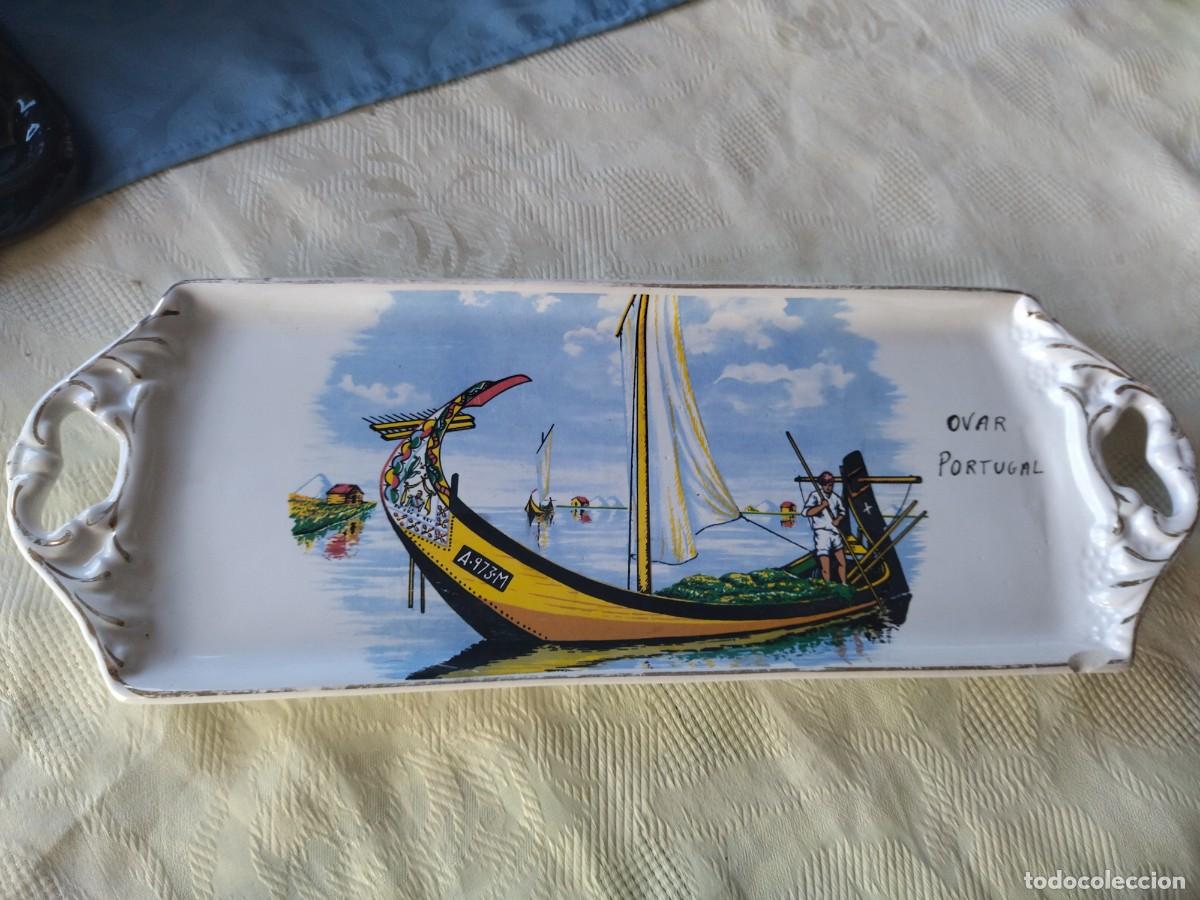 Vintage: Bandeja de cer&aacute;mica , rectangular, Ovar Portugal. - Foto 9