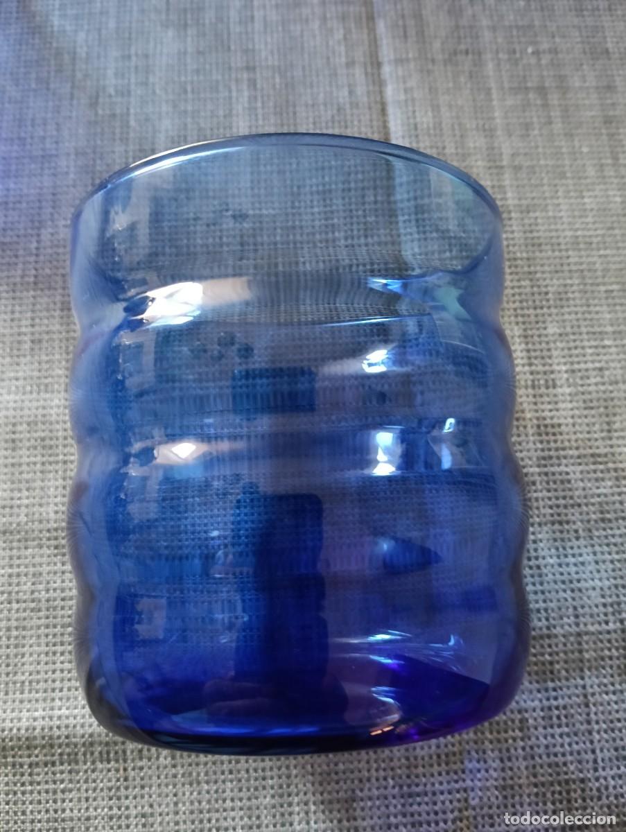 Vintage: Vasos azules ondulados - Foto 4