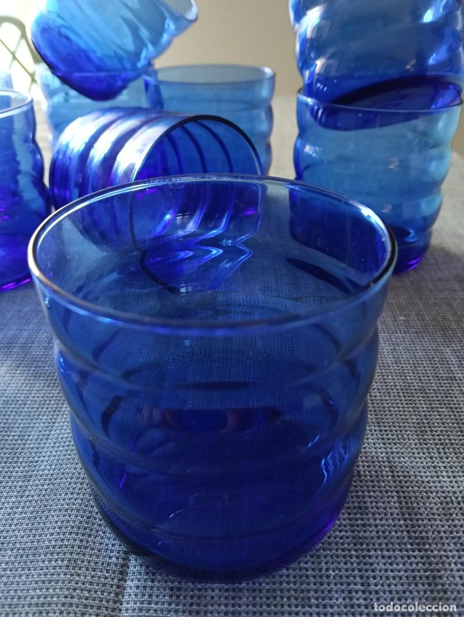 Vintage: Vasos azules ondulados - Foto 5